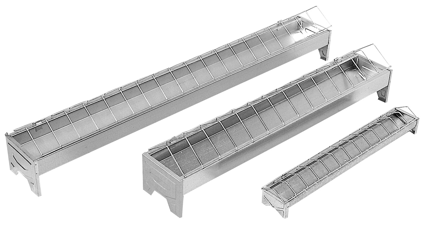 Кормушка для цыплят, цинк, 50x7 см